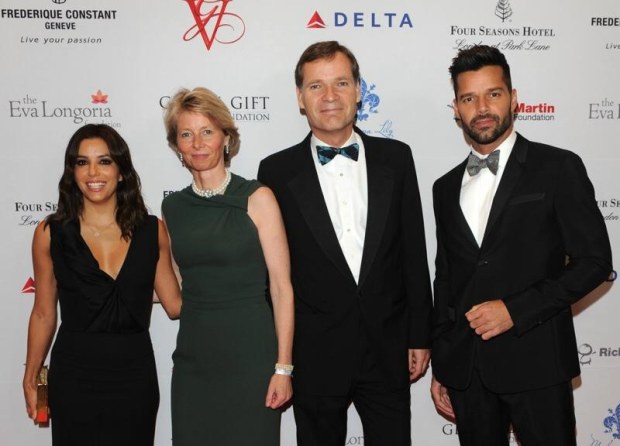 Eva Longoria e Ricky Martin con Frédérique Constant per la Global Gift Foundation
