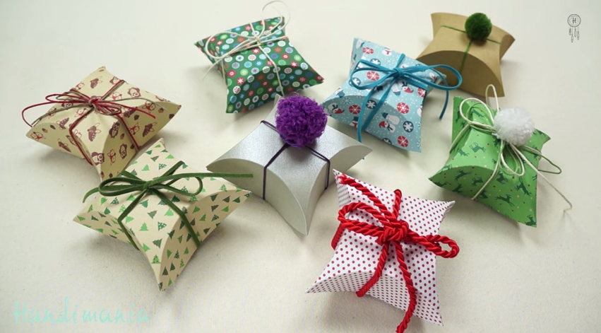 Regali di Natale: il tutorial per le mini gift box in cartoncino