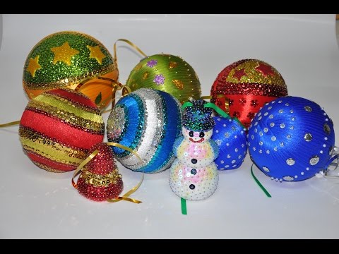 How to make Christmas ball ornament Ideas &#8211; DIY