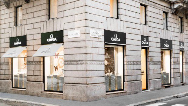 Omega Milano via Montenapoleone: inaugurata la nuova boutique, special guest Eugene Cernan