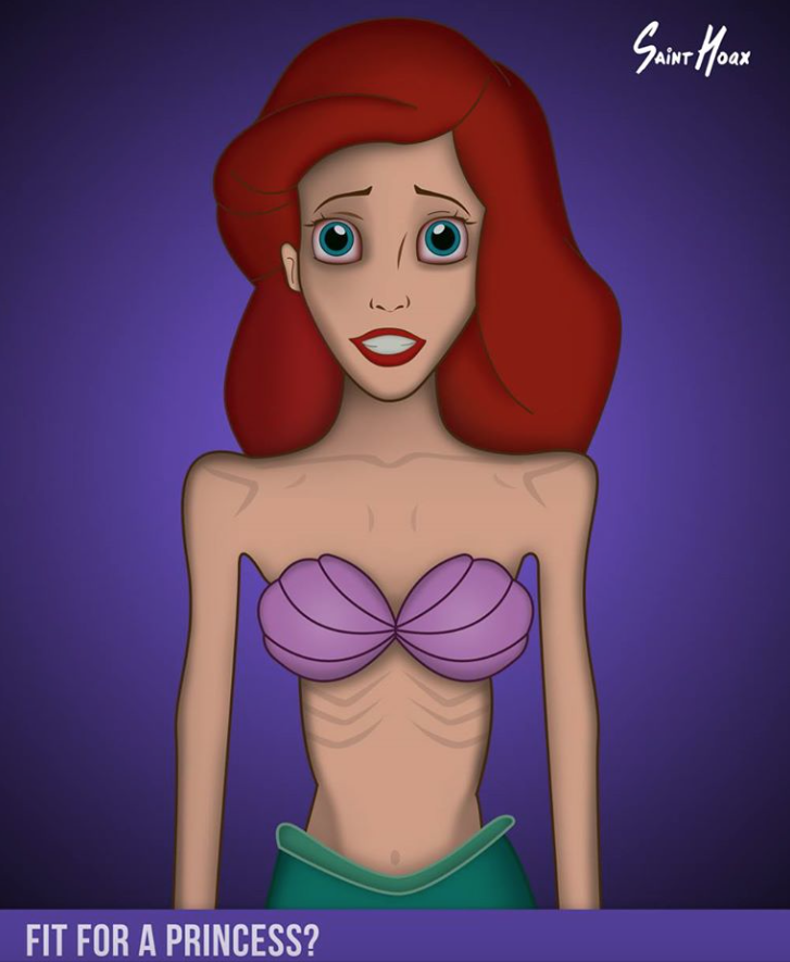 Le Principesse Disney contro l&#8217;anoressia