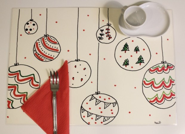 Design double face per le tovagliette americane per Natale 2014