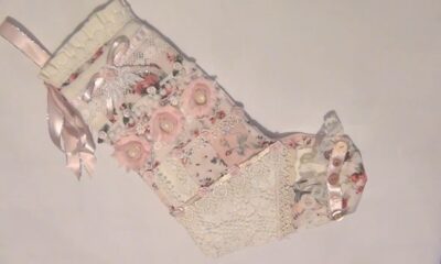 calza della Befana in stile shabby chic