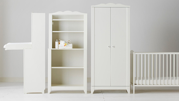 Camerette Ikea: arredare la stanza del neonato in stile romantico