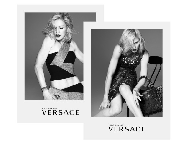 Madonna volto nuovo di Versace per la collezione primavera/estate 2015