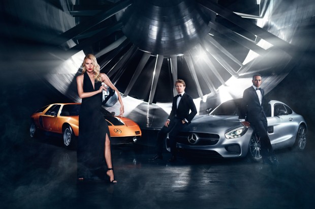 Mercedes: Hamilton, Rosberg e Dree Hemingway per la nuova campagna promozionale
