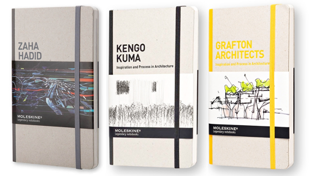 Moleskine e la collezione di taccuini dedicati ai grandi architetti