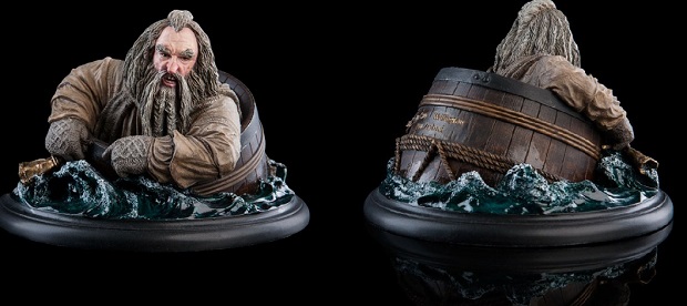 Lo Hobbit: il mini busto di Oin il Nano nel barile di Weta Collectibles