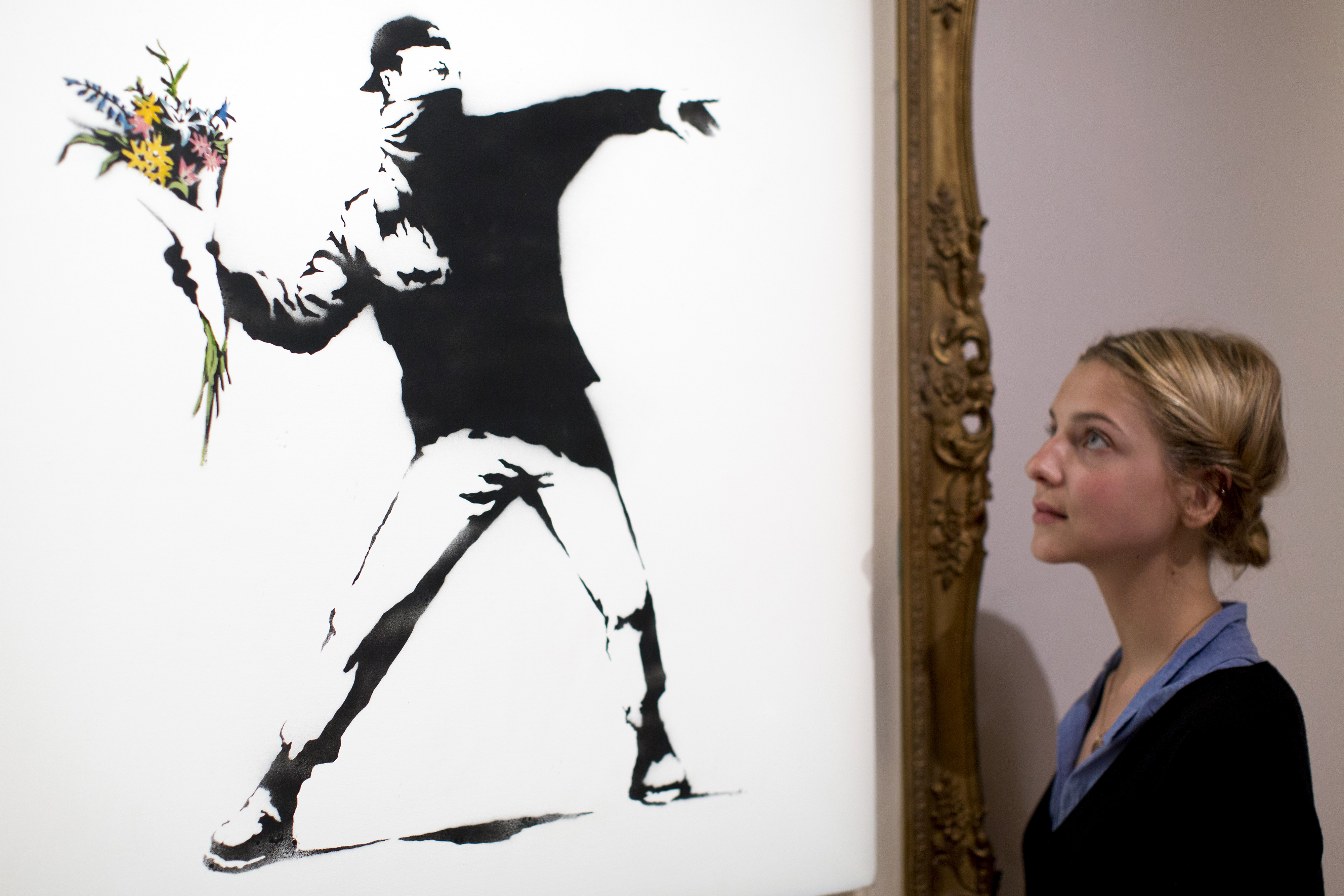 Banksy e l&#8217;opera regalata ad un 14enne sul treno: sarebbe un falso