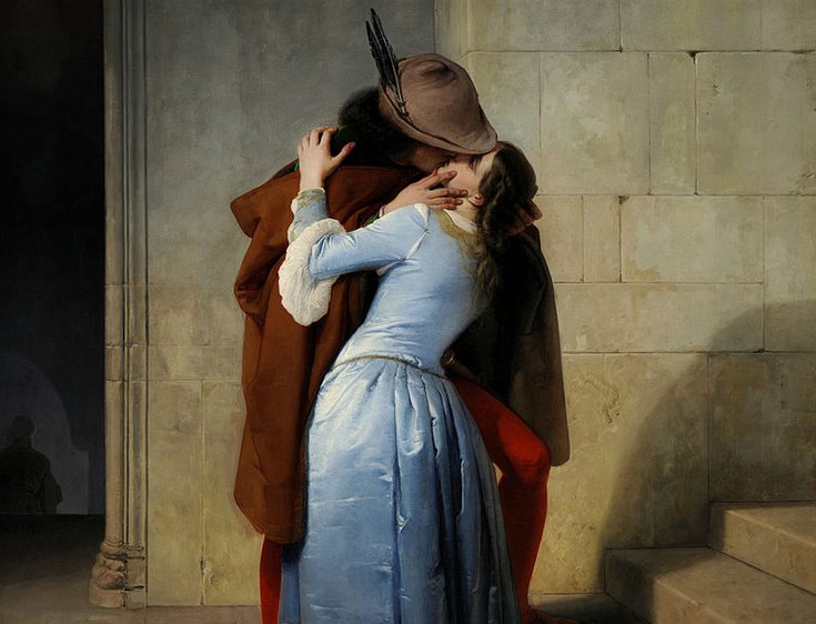 Il bacio nell&#8217;arte, da Francesco Hayez a René Magritte