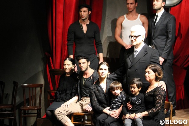 Dolce&amp;Gabbana collezione uomo autunno inverno 2015 2016: ritratti di famiglia, la sfilata #DGFamily a Milano