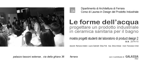 Le forme dell’acqua, la mostra degli studenti di design a Ferrara