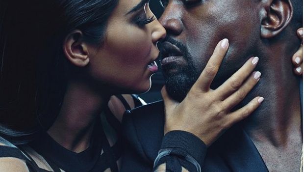 Balmain campagna pubblicitaria uomo primavera estate 2015: testimonial Kim Kardashian e Kayne West