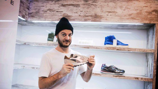 Pitti Uomo Gennaio 2015: Alessandro Cattelan ospite di Diadora Heritage, le foto