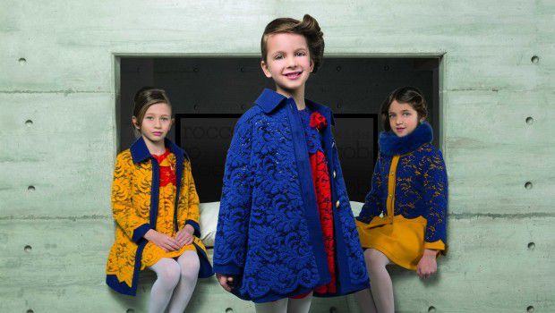 Pitti Bimbo Gennaio 2015: look chic e versatili per Roccobarocco kidswear, collezione autunno inverno 2015 2016
