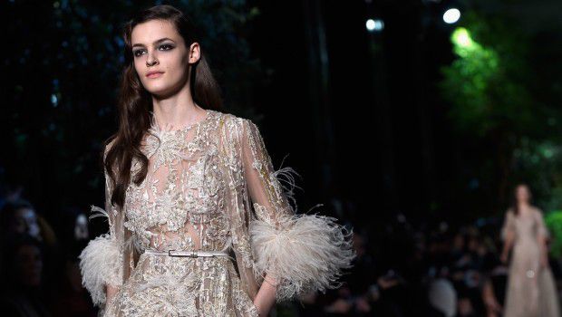 Sfilate Parigi Haute Couture Gennaio 2015: l’omaggio a Beirut di Elie Saab, guest Dita Von Teese