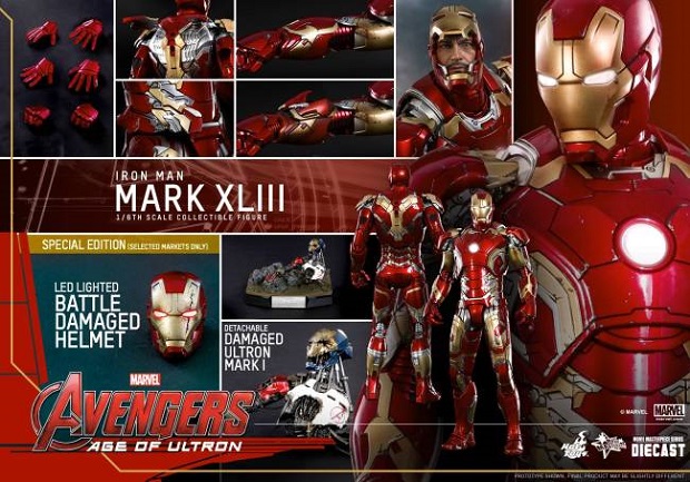 Avengers &#8211; Age of Ultron: l&#8217;action figure di Iron Man Mark XLIII di Hot Toys