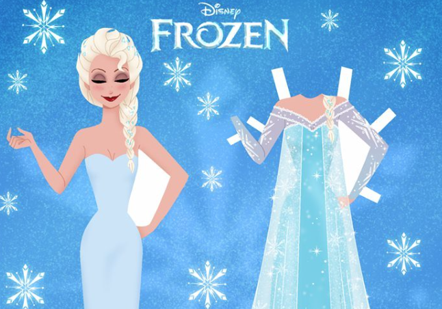Frozen, le bambole di carta da stampare e assemblare