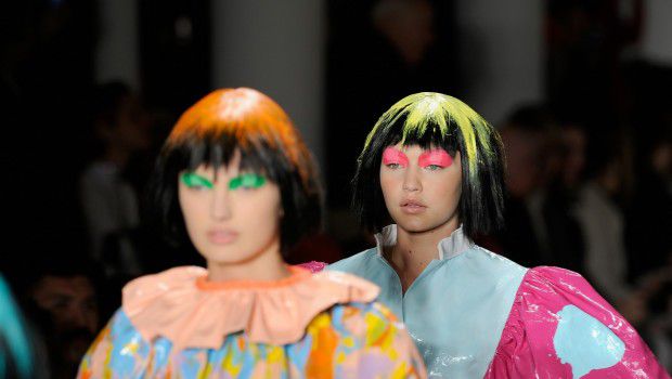 Sfilate New York Febbraio 2015: le bambole clown di Jeremy Scott, guest Kanye West