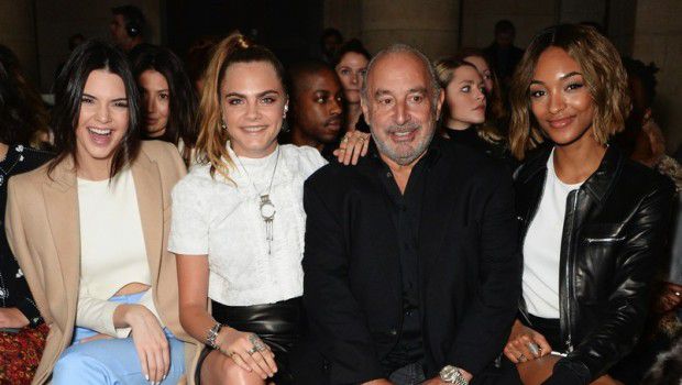 Sfilate Londra Febbraio 2015: gli anni Settanta di Topshop Unique, guest Cara Delevingne, Jourdan Dunn e Kendall Jenner