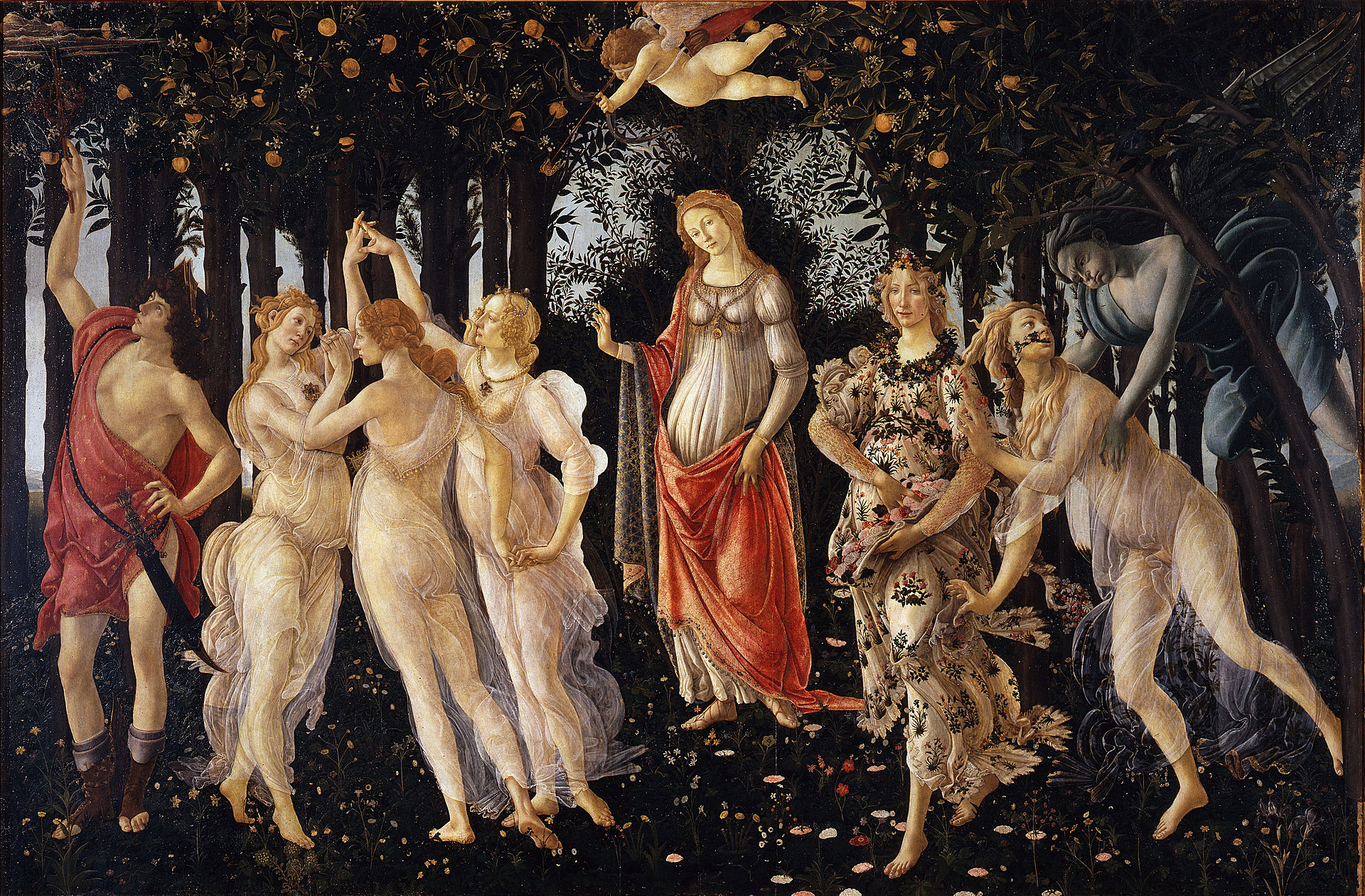 Primavera di Botticelli: l’analisi dell’opera
