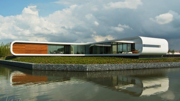 Villa New Water Olanda: l’eleganza senza tempo di DuPont Corian per un funzionale rivestimento esterno