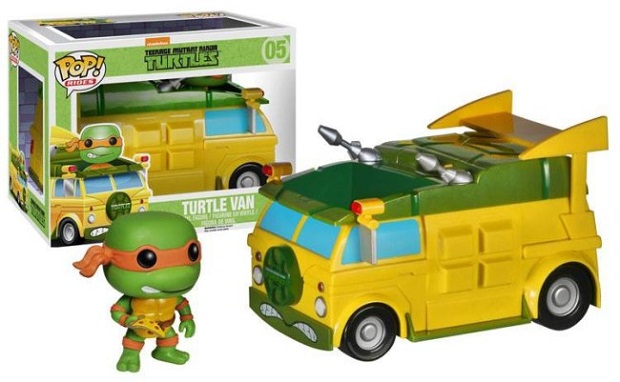 Teenage Mutant Ninja Turtles: il vinyl toys Turtle Van &amp; Pizza Pop Mikey della Funko