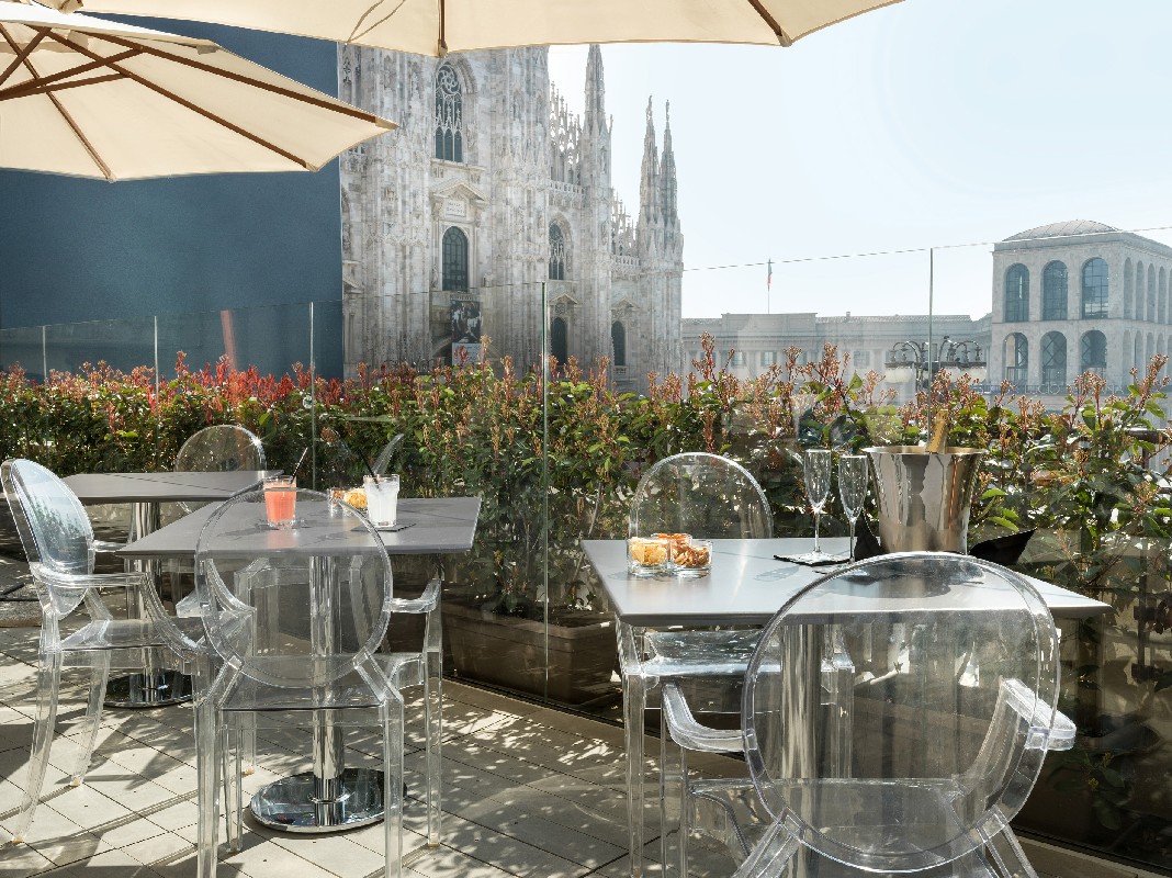 Duomo 21 Terrazza Milano: apre il nuovo spazio ristorante & lounge bar, le foto