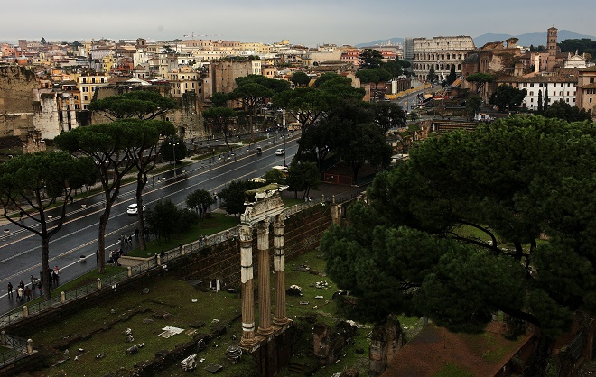 Fori Imperiali illuminati da Vittorio Storaro