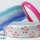 Braccialetti colorati in plastica riciclata