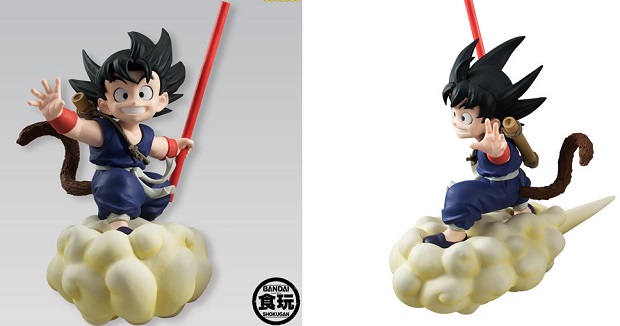 Dragon Ball, l&#8217;action figure di Goku sulla Nuvola Speedy di Bandai