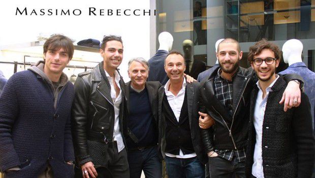 Massimo Rebecchi Torino: il party in boutique con Paolo De Ceglie e Chiara Tortorella