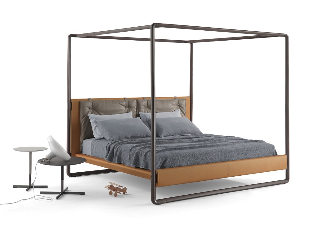 Salone del Mobile 2015: Poltrona Frau presenta il letto a baldacchino Volare di Roberto Lazzeroni