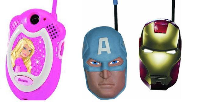 barbie avengers spiderman walkie talkie