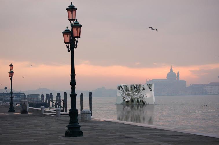 Biennale di Venezia 2015:  nel padiglione della Repubblica Araba Siriana un iceberg d&#8217;acciaio