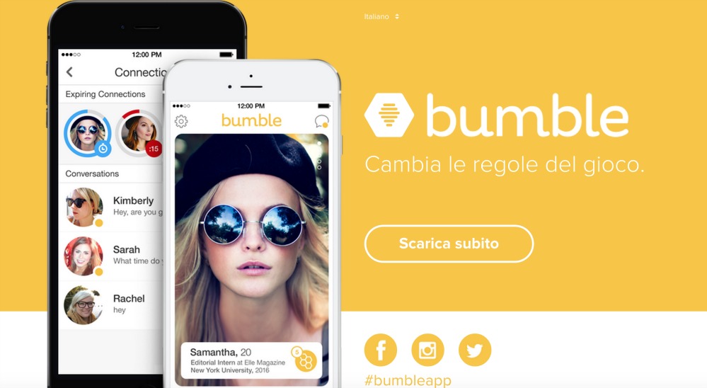 Il primo passo le donne lo fanno su Bumble