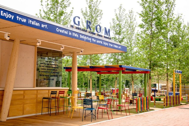 Expo Milano 2015: Grom sceglie sedie e tavolini Fermob per l’area verde del suo chiosco ad Expo 2015