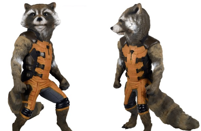 Guardiani della Galassia: la statua di Rocket Raccoon a grandezza naturale di Neca