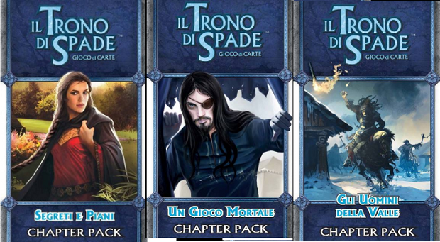 Il Trono di Spade LCG: i chapter pack Segreti e piani, Un gioco mortale e Gli uomini della valle
