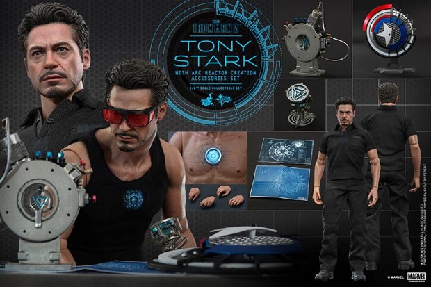 Iron Man 2: l’action figure di Tony Stark-Arc Reactor di Hot Toys