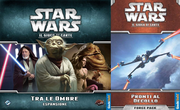 Star Wars LCG: l&#8217;espansione Tra le ombre e il force pack Pronti al decollo