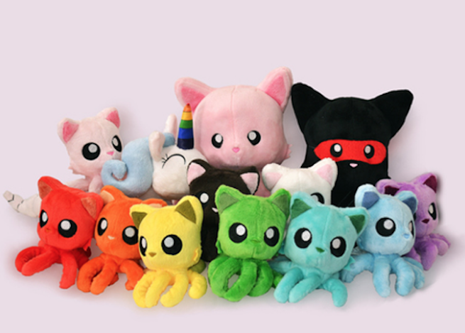 tentacle kitty peluche