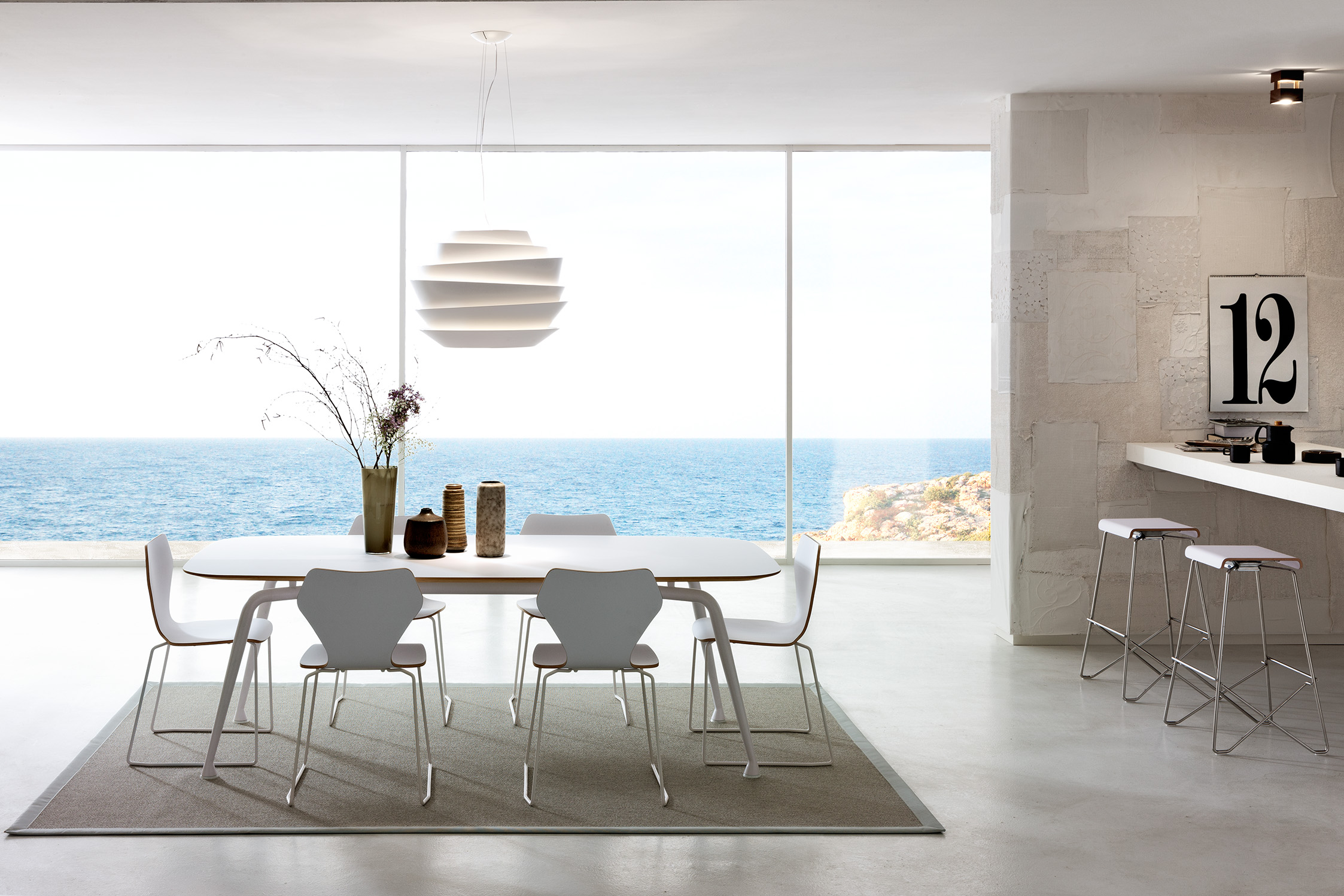 Design interni casa moderna: le proposte total white di Albaplus, le foto
