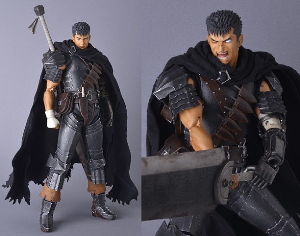 Berserk: l&#8217;action figure Guts RAH Black Knight ver di Medicom Toy