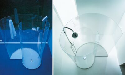 doccia di design a spirale "Chiocciola" di Agape Design