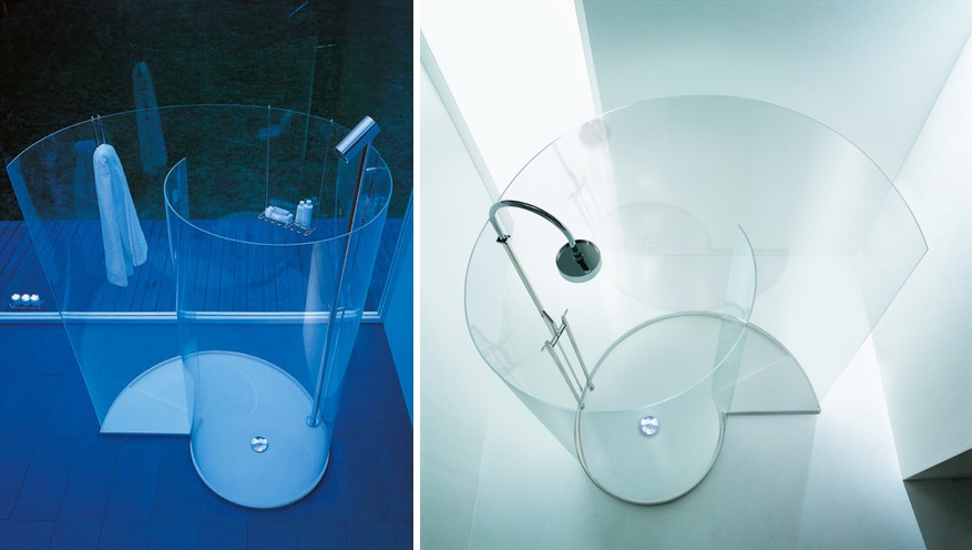 La doccia di design a spirale &#8220;Chiocciola&#8221; di Agape Design