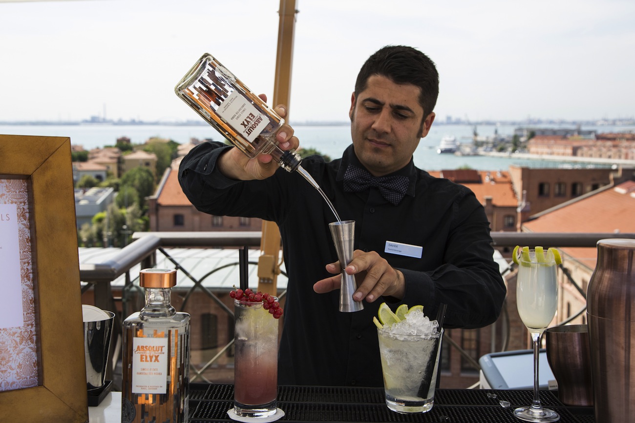 Absolut Elyx: terrazza dell’Hilton Molino Stucky Venice per serate glam