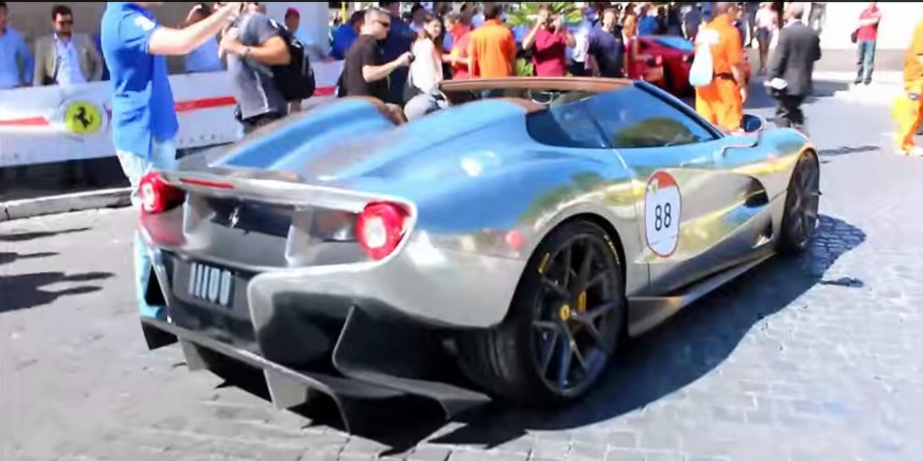 Ferrari F12 TRS misteriosa alla Cavalcade 2015 [Video]