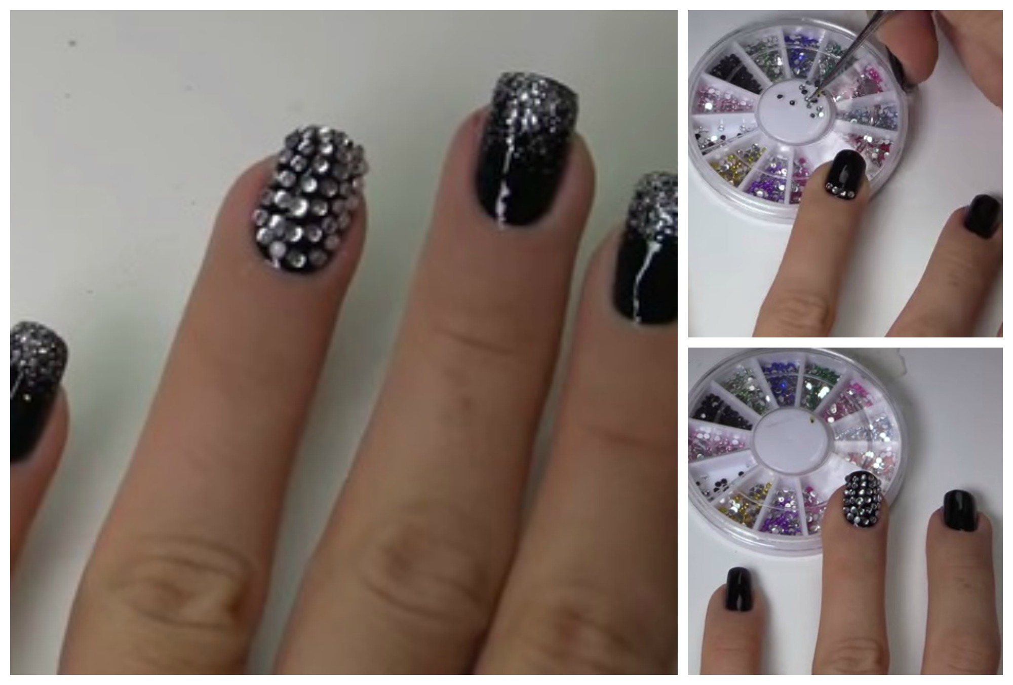 Come realizzare una nail art con brillantini