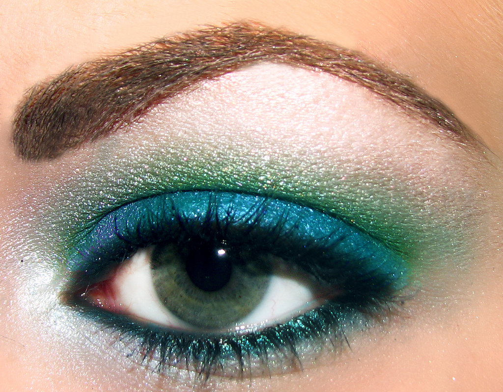 Trucco minerale pigmenti verde acqua